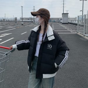 Couples thermal cotton coat winter loose coat