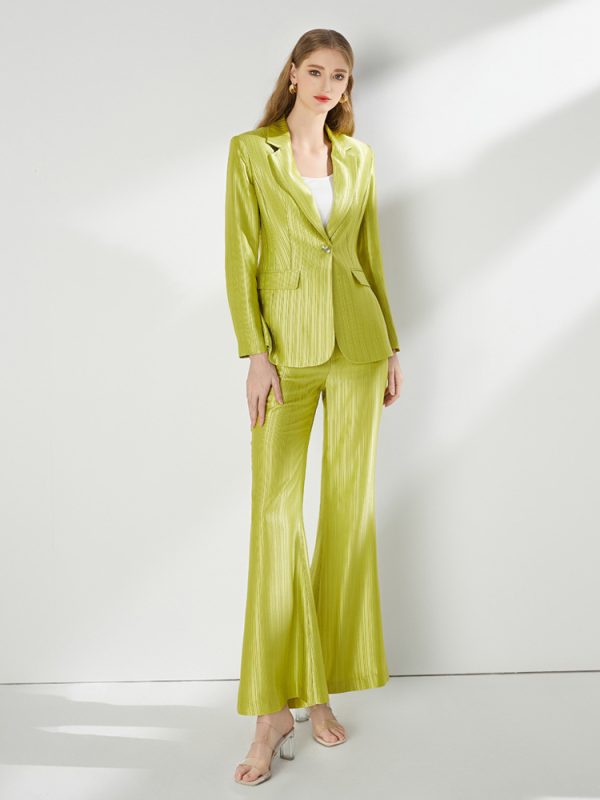 Profession commuting satin autumn business suit 2pcs set