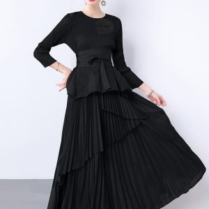 Stereoscopic skirt flowers decoration tops a set