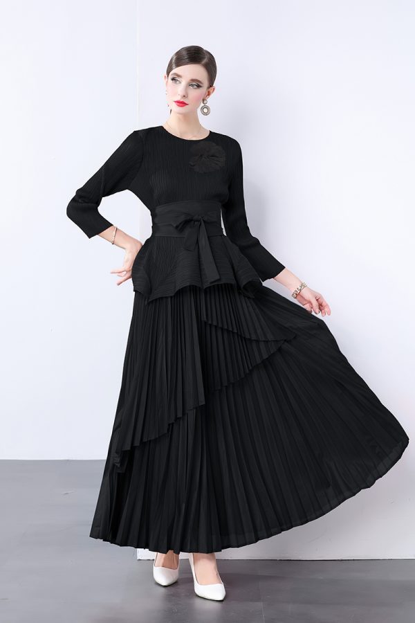 Stereoscopic skirt flowers decoration tops a set