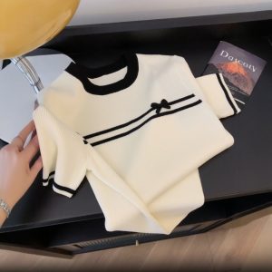 Slim bottoming T-shirt mixed colors tops for women