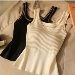 Large yard summer chain tops sling fat sister vest for women