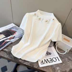 Flowers sweater spring and summer tops for women