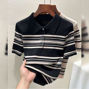 France style tops spring and summer sweater for women